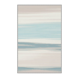 BEACHCREST HOME Teppich Cancri in Blau/Grau