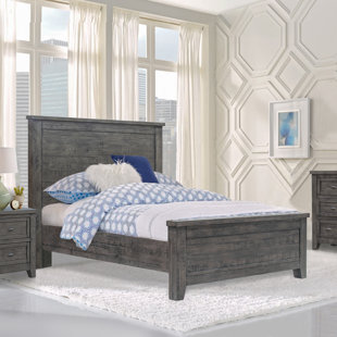 COTTAGE CREEK Brookfield Panel Bed in Gray