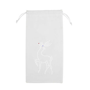SPARKLES HOME Rhinestone Reindeer Wine Bag