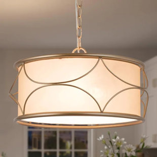 LNC HOME 3 - Light Dimmable Drum Chandelier
