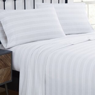 TRULY SOFT Traditional Cozy Flannel Striped Sheet Set