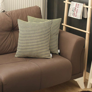 MIKE&CO. NEW YORK Boho-Chic Houndstooth Reversible Pillow Cover (Set of 2)