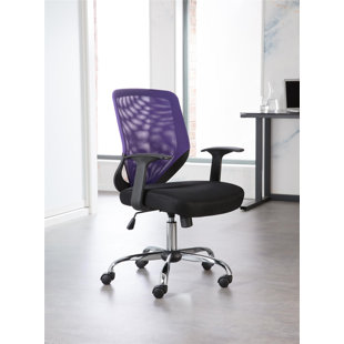 INBOX ZERO Purple Mesh Back Desk Chair