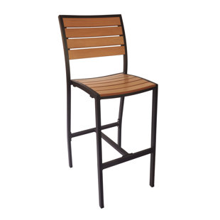 BFM SEATING Largo Metal Outdoor Stool