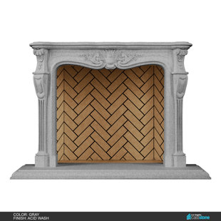 LOS ANGELES CAST STONE Ani Fireplace Surround