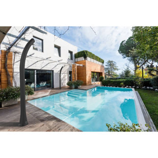 ARKEMA BY PLART DESIGN GROUP 220cm H Solar Powered Polyethylene Freestanding Outdoor Shower