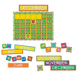 EUREKA® A Sharp Bunch Calendar Bulletin Board Set