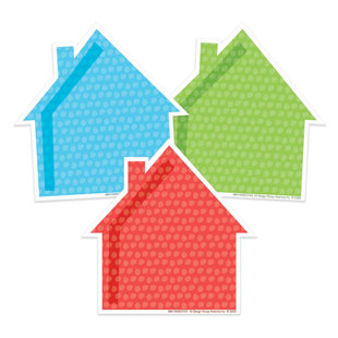 EUREKA® A Teachable Town Assorted Houses Paper Cut-Outs (Set of 6)