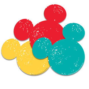 EUREKA CLASSROOM Mickey Mouse Paper Cut Outs (Set of 3)