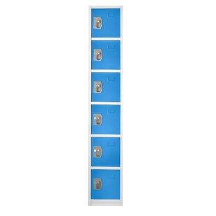 ADIROFFICE 12'' Wide Steel 6-Tier School and Gym Locker