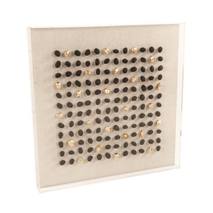 ZENTIQUE " Gold Black Stone Wall Art "