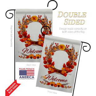 ANGELENO HERITAGE Harvest 2-Sided Polyester 18.5" x 13" Flag Set