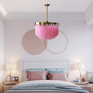 GEMMA VIOLET 1 - Light Pink Unique/Statement Pendant
