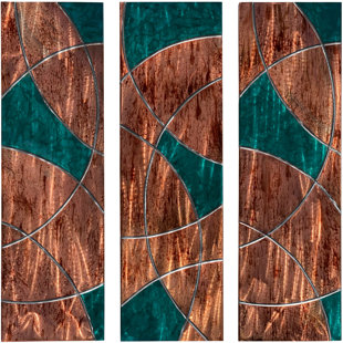 7055 INC Handmade Abstract Wall Decor on Metal