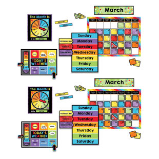 FRANK SCHAFFER PUBLICATIONS/CARSON DELLOSA PUBLICATIONS Learning Calendar Bulletin Board (Set of 2)