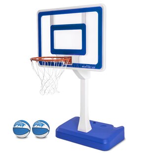 Gosports Splash Hoop Elite Swimming Pool Basketball Hoop; Huge 44” X 32” Pro Style Backboard With Steel Rim And Weighted Base