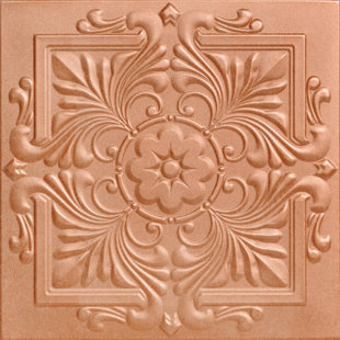 A LA MAISON CEILINGS Victorian 1.6 ft. x 1.6 ft. Polystyrene Glue-up Ceiling Tile