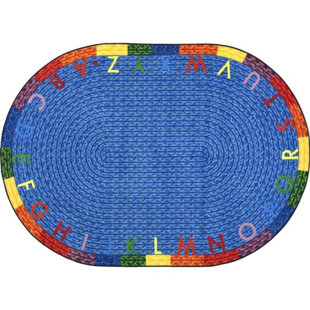 Educational Rainbow Alphabet Pastel by Joy Carpets Area Rug