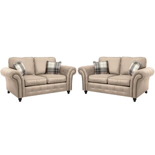 THREE POSTS Sunbury 2 - Piece Faux Leather Living Room Set