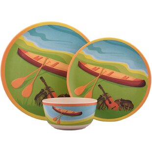 CaterEco Bamboo Dinnerware Set - Service for 4