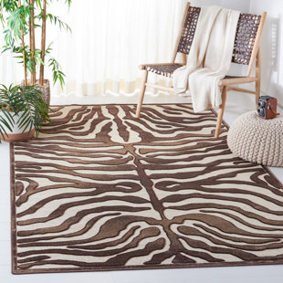 DAKOTA FIELDS Braswell Viscose Animal Print Rug