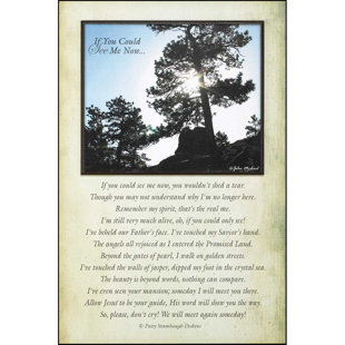 DICKSONS INC 'If You Could See Me Now' by John Michael Graphic Art Plaque