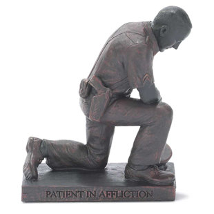 DICKSONS INC Police Officer Praying Figurine