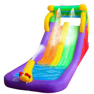 BESTPARTY 5.3' x 17.4' Inflatable Silde