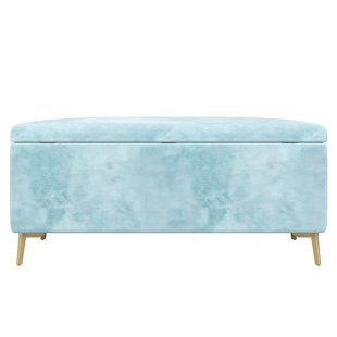 ACCENTRICS BY PULASKI Upholstered Flip Top Storage Bench