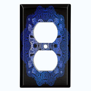 WORLDACC Patterned 1 - Gang Duplex Outlet Standard Wall Plate