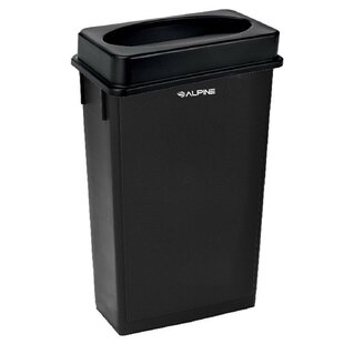 ALPINE INDUSTRIES 23 Gal Commercial Trash Can with Drop Slot Lid