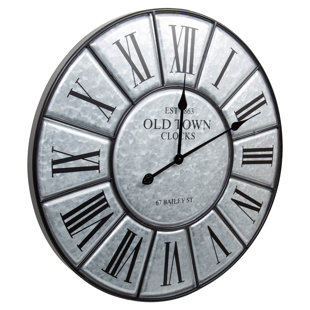 Kiera Grace Decorative Metal Wall Clock Collection Metal Wall Clock