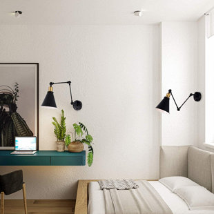 BREAKWATER BAY Tarun Steel Swing Arm Sconce (Set of 2)