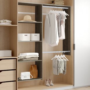 DOTTED LINE™ Grid 36'' - 60'' Closet System (Can Be Cut To Fit)