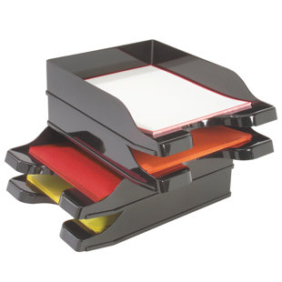 DEFLECT-O CORPORATION Plastic Stackable File Organizer