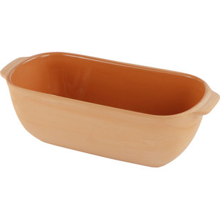 RESTON LLOYD 5.37'' W x 11.75'' L Clay Loaf Pan