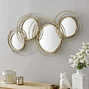 MERCER41 Avish Metal Flat Wall Mirror