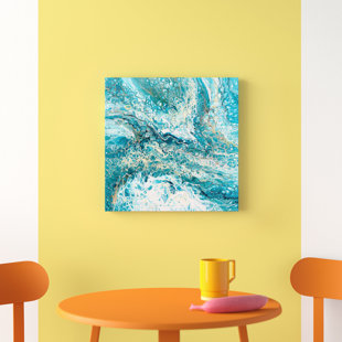 HOUSE OF HAMPTON 'Deep Blue Sea II' Oil Painting Print on Canvas