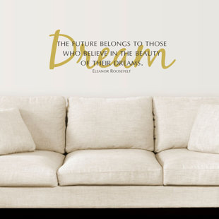 BELVEDERE DESIGNS LLC Dreams Eleanor Roosevelt Wall Quotes™ Decal