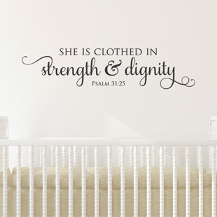 BELVEDERE DESIGNS LLC Strength & Dignity Wall Quotes™ Decal