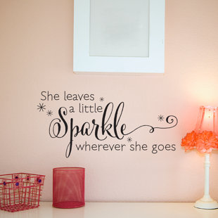 BELVEDERE DESIGNS LLC She Leaves A Sparkle Wall Quotes™ Decal