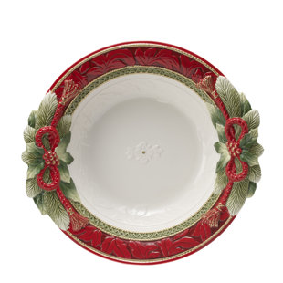 Fitz and Floyd Holiday Home 80 fl. oz. Serving Bowl