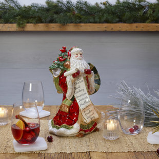 Fitz and Floyd Holiday Home Santa 48 oz. Pitcher
