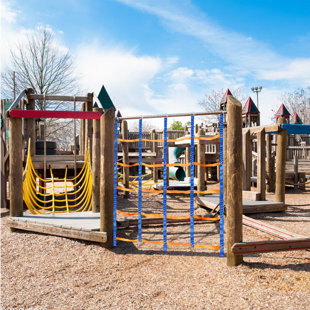 GOODWISH 6.3 X 4.9 Ft(w*h) Climbing Cargo Net Kids Play Rope Ladder Monkey Bars Ninja Warrior Obstacle Course