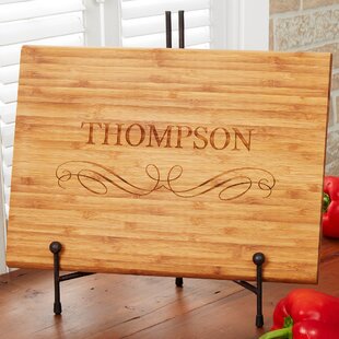 PERSONALIZATION MALL Classic Kitchen Personalized Bamboo Cutting Board