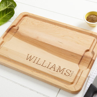 PERSONALIZATION MALL Family Name Established Personalized Extra Large Cutting Board