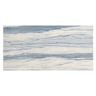 IVY HILL TILE Macauba Indigo 23.62 in x 47.24 in Polished Porcelain Marble Look Floor & Wall Tile 15.49 Sq Ft/Case
