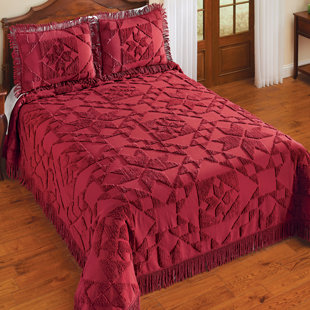 WINSTON BRANDS 100% Cotton Modern & Contemporary Coverlet / Bedspread