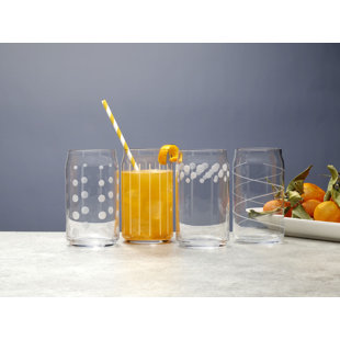 MIKASA Cheers 18.5 oz. Soda Can Seltzer Glasses (Set of 4)