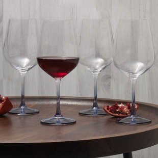 MIKASA Gianna Ombre Red Wine Glasses (Set of 4)